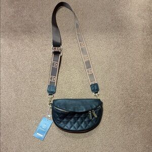 Black Quilted Crossbody Bag